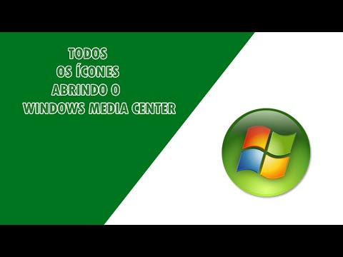Todos os ícones abrem o Windows Media Center