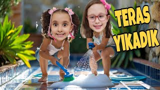 Bahar Ve Banu Alya Terasi Yikarken Sirillam Oldular