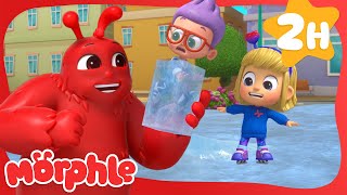 Morphle's Ice Skating Mishap ⛸ | My Magic Pet Morphle | Morphle Dinosaurs  Cartoons for Kids
