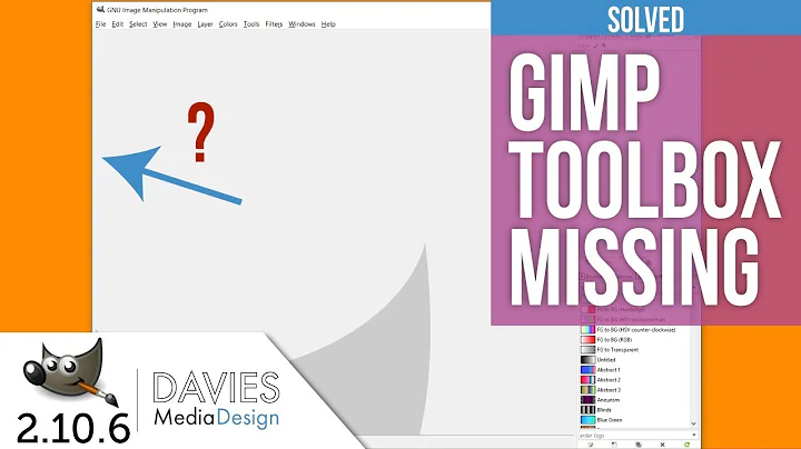 GIMP Basics Tutorial: Fix GIMP Toolbox Missing (Dockable Dialogues Explained)