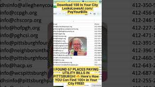 I FOUND 67 PLACES PAYING UTILITY BILLS IN PITTSBURGH! 🔥 Here’s How YOU Can Find 100+ in Your City
