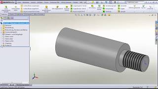 Solidworks: Außengewinde einfügen