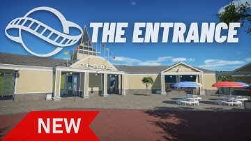 Mini-Tutorial Part 2 - How To Build a Realistic Entrance In Planet Coaster (Timelapse, Speedbuild)