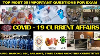 COVID-19 Current Affairs 2020 | Questions and Answers with Explanation in English | GK Academy