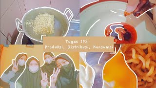 Pengertian dan contoh dari produksi, distribusi & konsumsi (Tugas IPS, Kelompok 3, Kelas 7a)