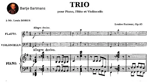 Louise Farrenc - Trio for flute, cello and piano O...