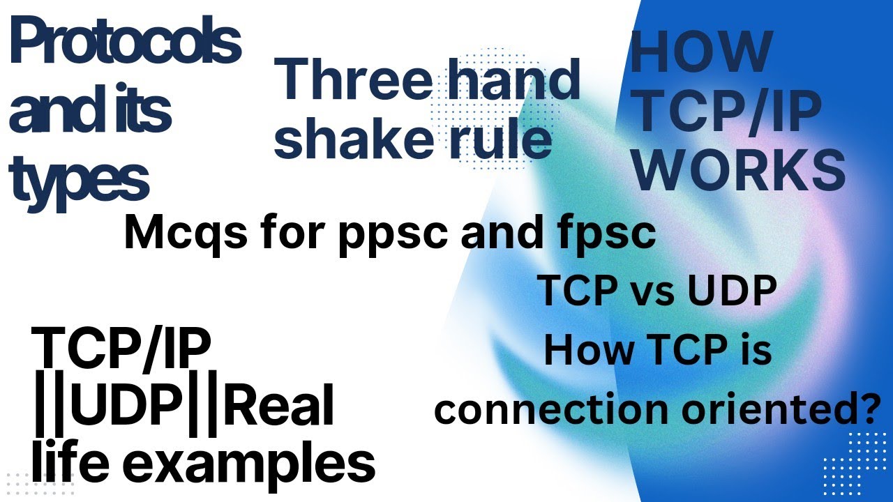 Protocol || Types of protocol || TCP/IP||How TCP/IP works?| UDP| Difference between TCP/IP and UDP