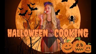 Halloween Cooking Show | Baked Pumpkin With Herbs From Witch