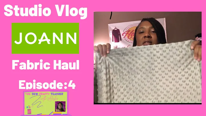Embroidery Studio Vlog 4| Joann Fabric Haul |How t...