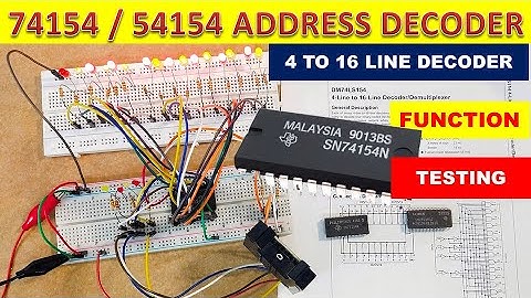 {1019} SN74154 4 to 16 line decoder / demultiplexer