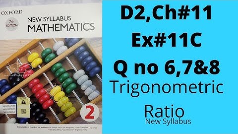 Oxford Mathematics 2, D2, NSM, Chapter no 11, Ex#11c ,Q no 6, 7 & 8, #igcse #olevels #8thclass.
