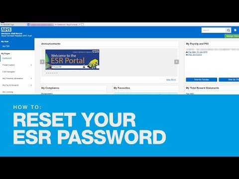 How to reset your ESR Password