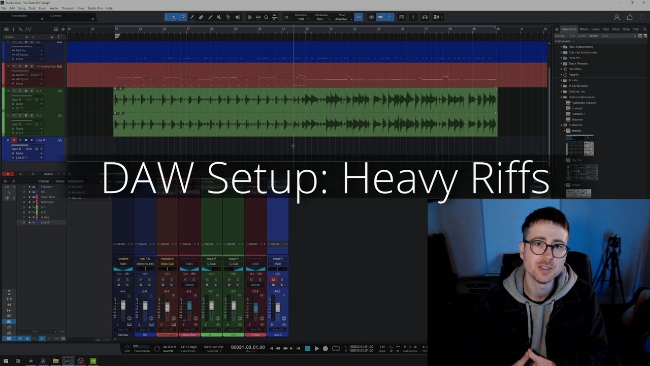 Heavy Riffs How to set up your DAW for heavy riffs - YouTube