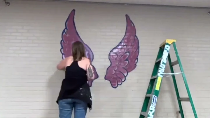 Patio Artwork Time-Lapse at St. Mary's Hospital by Athens Artist Marisa Mustard