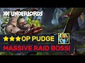 ★★★ RAID BOSS Pudge! Bloodbound Ultimate Size Build!  | Dota Underlords