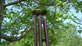 Vanquer 48" Large Wind Chimes for Outside Deep Tone - Copper Vein Bronze