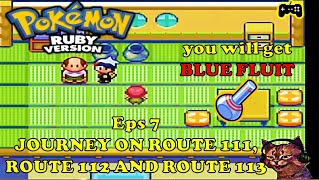 Pokemon Ruby Complete Walkthrough Part 7 journey on route 111, route 112 and route 113 screenshot 5