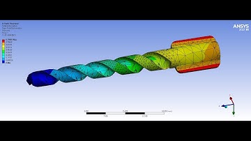 Tool Bit FEA Static Structural Total Deformation  Analysis