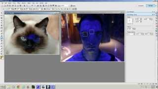 PHOTOIMPACT 12-TUTORIAL 13.3 (CHANGE PART OF FACE INTO ANOTHER ONE)