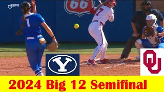 BYU vs Oklahoma Softball Game Highlights, 2024 Big 12 Tournament Semifinal screenshot 5