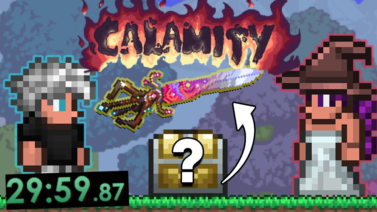 Terraria Calamity Race but Chests are Randomised YouTube