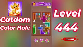 Catdom Color Hole Level 444 Walkthrough [NEW UPDATE] 🐱🟣 | Relaxing Color Puzzle Game | Go Answer screenshot 3
