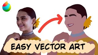 DRAW VECTOR ART EASILY using Medibang app screenshot 1