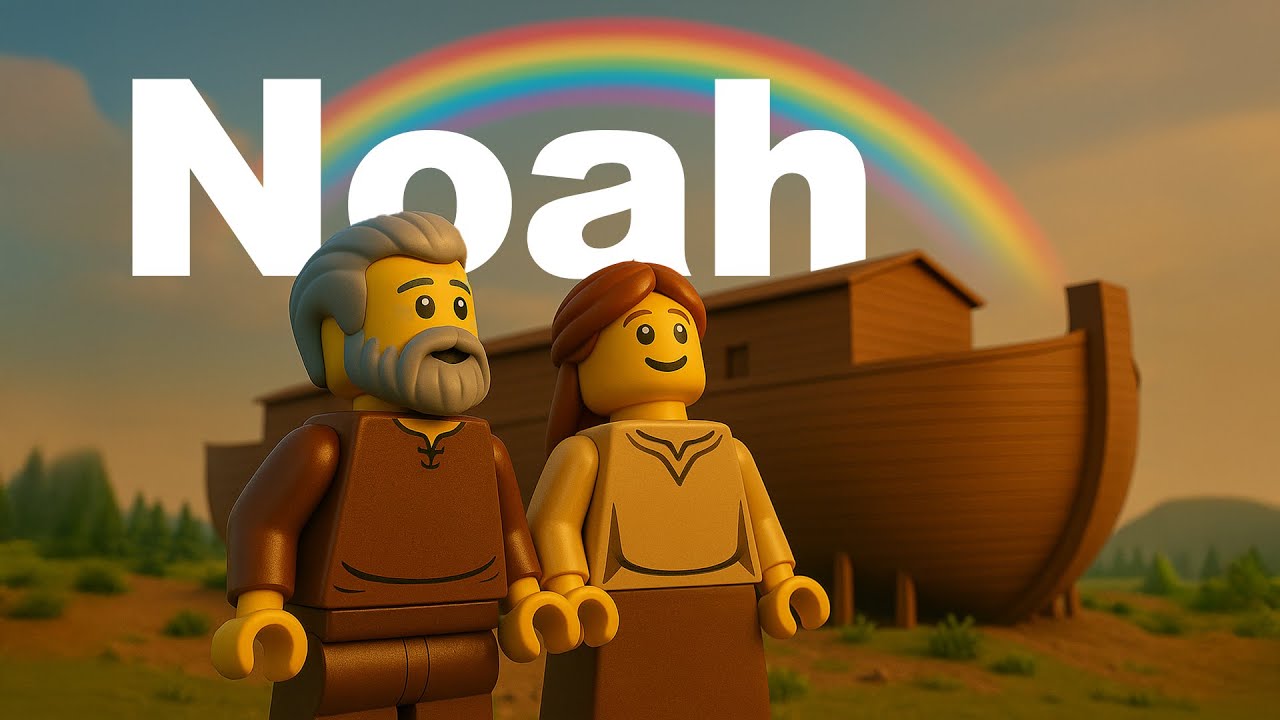 Библейская история о Ноевом ковчеге в формате LEGO AI | Библейские истории из кубиков