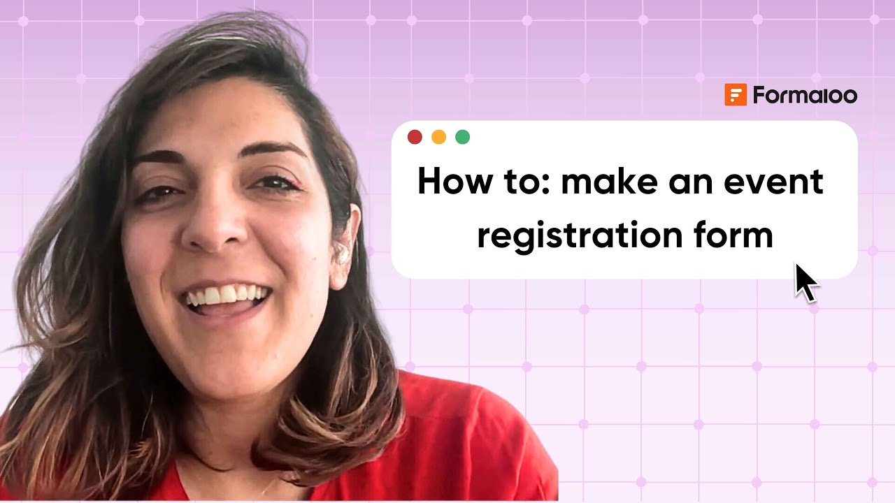 How to create an event registration form - YouTube