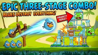 Can 1 Blue Bird CRUSH This Entire Ice Castle? 🏰😱 #angrybirds #birds #angry #birdsounds @AngryBirds  screenshot 5