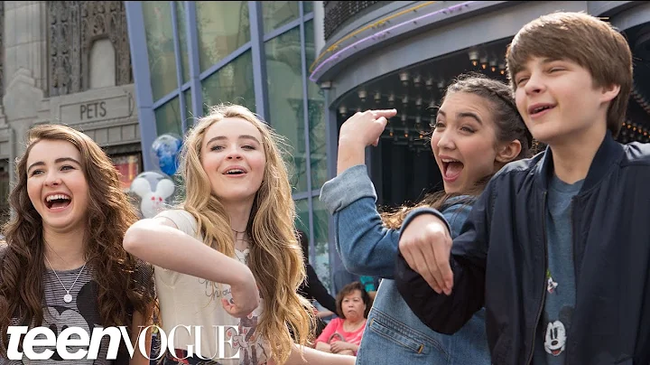 Rowan Blanchard and Sabrina Carpenter Learn to Dra...