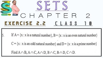 10th Class || SETS I| Exercise 2.2 II APSCERT II TSCERT II CHAPTER 2 II QUESTIONS 5 II JAHEER SIR