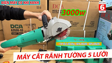 Máy Cắt Rãnh Tường 5 Lưỡi, công suất 3000w | DCA AZR125