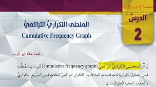 شرح درس المنحنى التكراري التراكمي | رياضيات الصف العاشر المنهاج الاردني الجديد