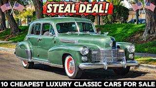 10 CHEAPEST LUXURY CLASSIC CARS For Sale On American Marketplace!