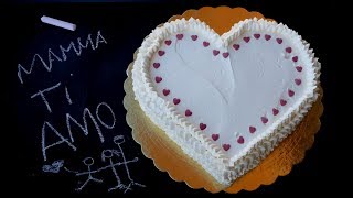 TORTA CUORE DI MAMMA di Gabri   Dolce FACILE festa della mamma  RICETTE DI GABRI