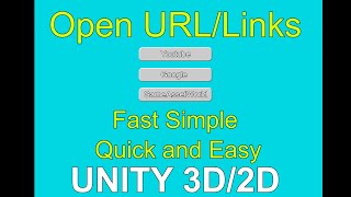 Unity Open URL / Links with a button Quick and Easy.