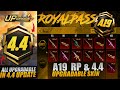 A19 Royal Pass &amp; 4.4 Update 14 Upgradable Guns | 4.4 Update Premium &amp;  All Hints Timing | PUBGM
