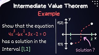 Using the Intermediate Value Theorem - Example and Explanation  ( Showing Roots in Interval [a,b] )
