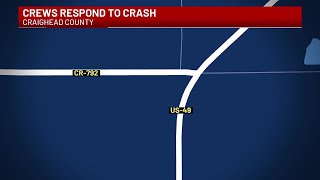 Crews respond to highway crash