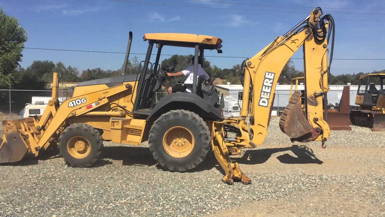 USED LOADER BACKHOE FOR SALE 2004 DEERE 410G LOADER BACKHOE 4X4 MP