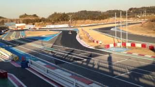 新東京サーキット（2014年コース改修後） ROTAX MAX走行（外カメラ）