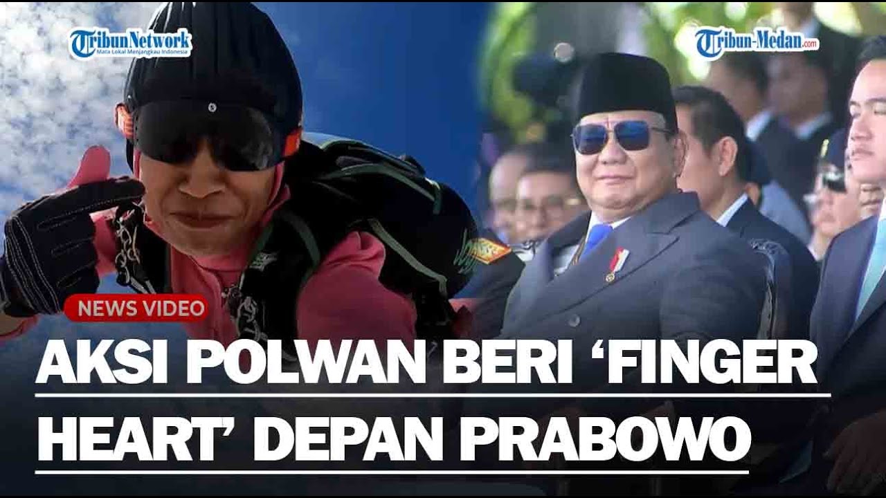 PRABOWO TAKJUB! Beri Hormat ke Srikandi Penerbang di HUT ke 79 Bhayangkara