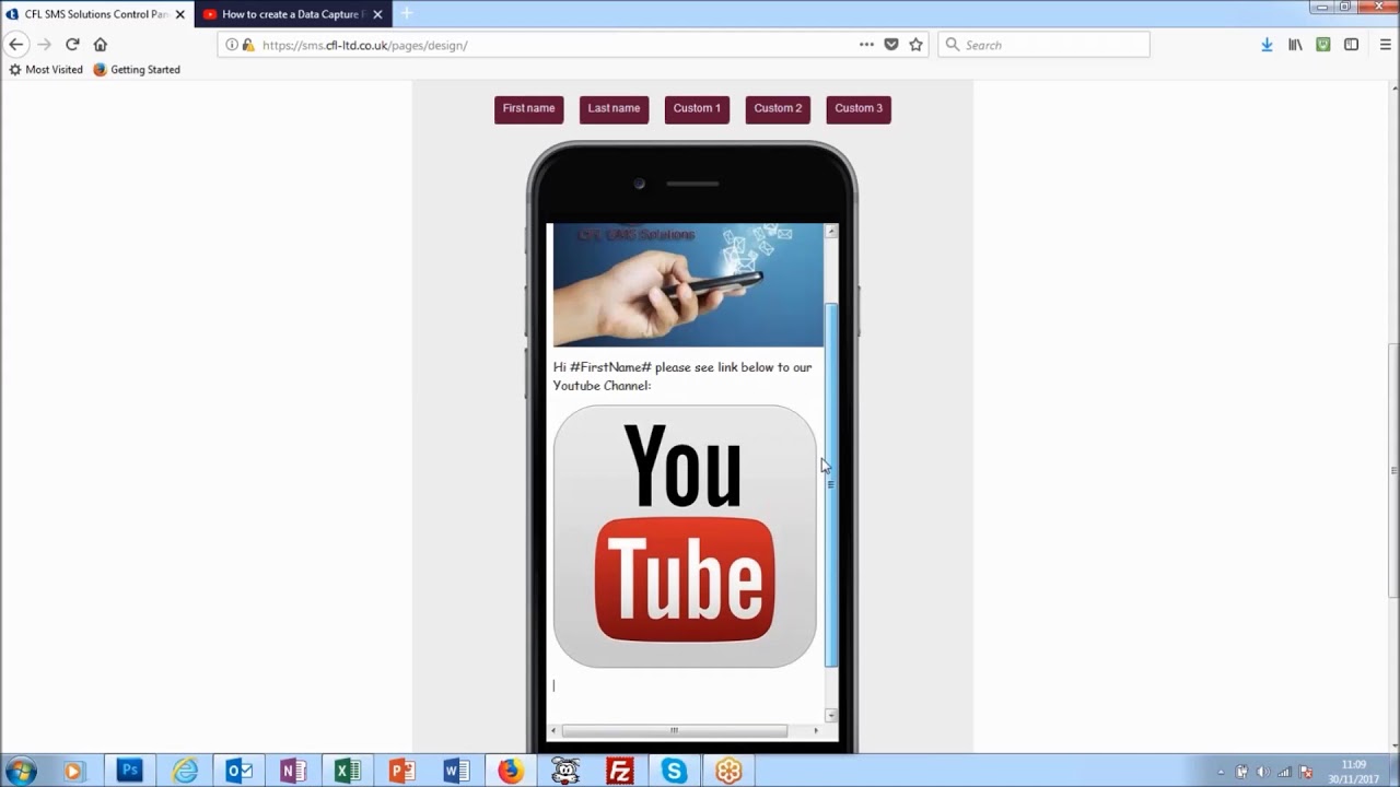 Mobile Pages Creation Demo