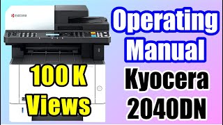 Kyocera 2040DN and 2540DN Setting And Operating Manual