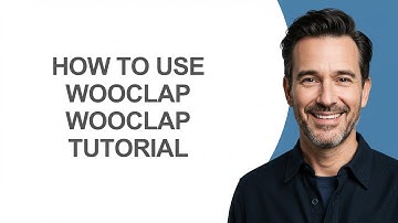 How To Use Wooclap Wooclap Tutorial - KevinHowTo