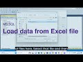 How to load data from Excel csv file to SQL table?