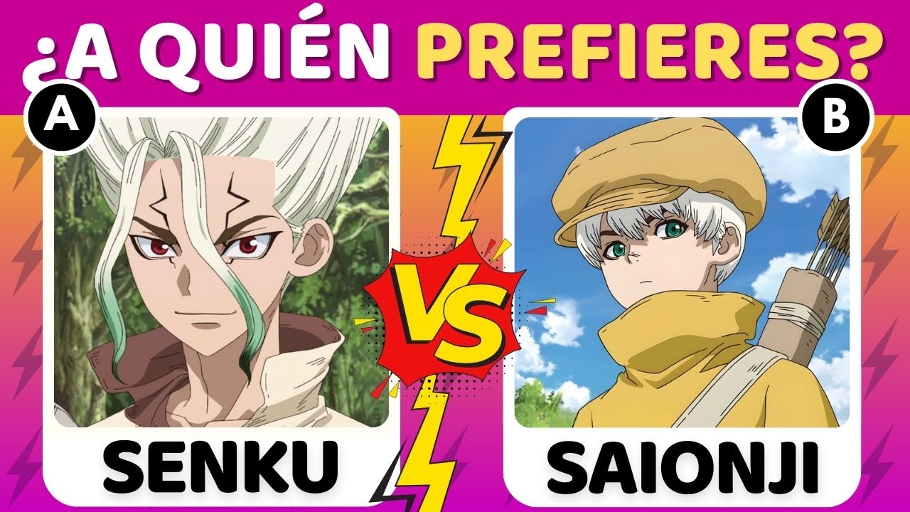 🔥¡¿A qué personaje de DR STONE prefieres?!😱🔥 / Juegos de DR STONE✨
