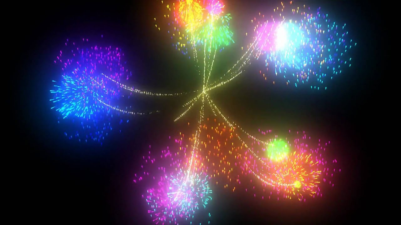 Autodesk MAYA 2009 - fireworks effect animation scene with sound - YouTube