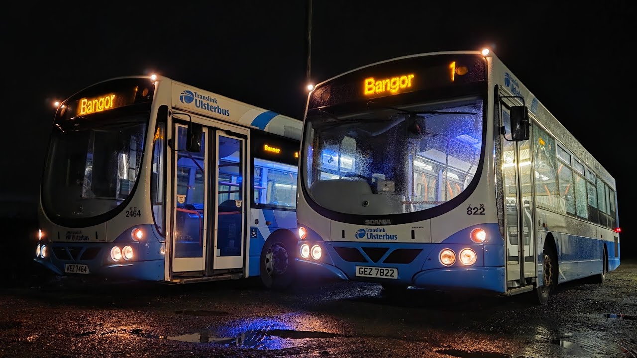 Preserved Ulsterbus Scania Solars 822 & 2464.